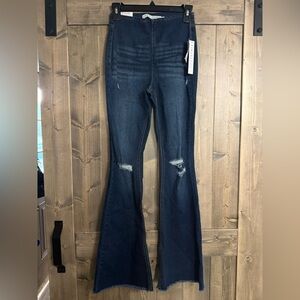 Tinseltown Dark Blue Flare Jeans